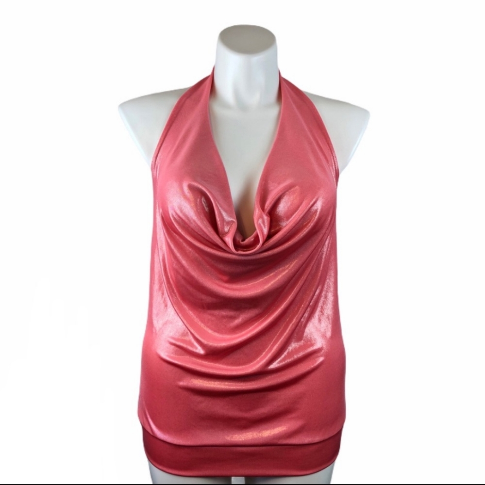 🔥😍TORRID Pink Metallic Halter Top